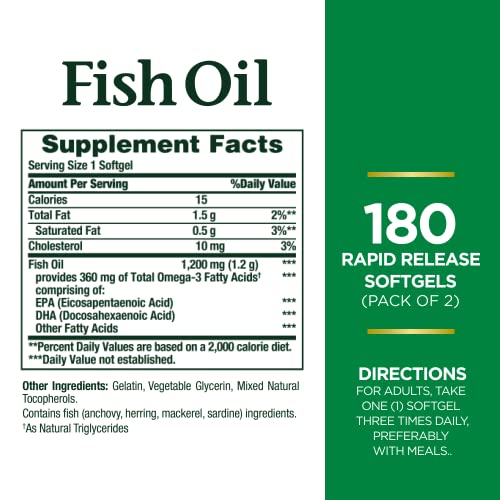 Nature’s Bounty Fish Oil , Supports Heart Health With Omega 3 Supplement in Pakistan