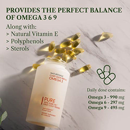 Naturesage Vegan Omega 3 6 9 Supplement Plant Based Fish Oil Supplement in Pakistan