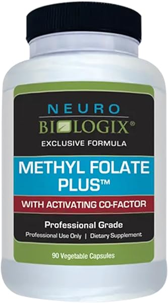 Neuro biologix Methyl Folate Plus - Enhanced Methylation Support Supplement with Methylated Folate, B2, B3, and Folinic Acid - Stimulates Heart, Nervous System and Improved Immunity, 90 Capsules in Pakistan