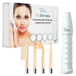 NuDerma Portable Skin Therapy Wand Machine Anti-Aging - Skin Tightening - Wrinkle Reducing