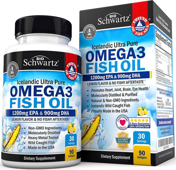 Omega 3 Fish Oil Supplement EPA & DHA Lemon Flavor - Immune & Heart Support Fatty Acids Pills in Pakistan Omega 3 Fish Oil Supplement EPA & DHA Lemon Flavor - Immune & Heart Support Fatty Acids Pills in Pakistan