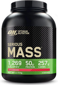 Optimum Nutrition Serious Mass Weight Gainer Protein Powder, Vitamin C, Zinc and Vitamin D for Immune Support, Vanilla, 6 Pound (Packaging May Vary)