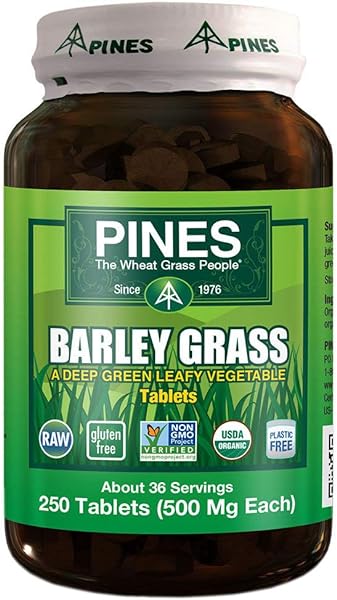 Pines Barley Grass Tablets, Brown, 250 Count in Pakistan