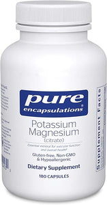 Pure Encapsulations Potassium Magnesium (Citrate) - for Heart Health & Bone Mineralization* - Optimal Absorption - Gluten Free & Non-GMO - 180 Capsules in Pakistan
