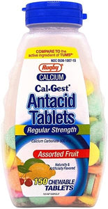 RUGBY LABS CAL-GEST Calcium Carbonate 500 mg Chewable Tablets 150 Count in Pakistan