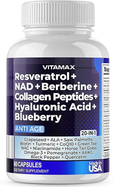 Resveratrol NAD+ Berberine Hyaluronic Acid - in Pakistan