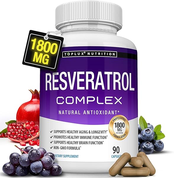 Resveratrol Supplement 1800 mg Antioxidant Complex - Highly Potent Natural Trans-Resveratrol Pills for Healthy Aging, Overall Health Support, Immune System, Brain Function, for Men Women, 90 Capsules in Pakistan in Pakistan Resveratrol Supplement 1800 mg Antioxidant Complex - Highly Potent Natural Trans-Resveratrol Pills for Healthy Aging, Overall Health Support, Immune System, Brain Function, for Men Women, 90 Capsules in Pakistan in Pakistan