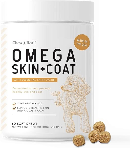 Salmon Oil for Dogs - 60 Soft Chew Omega Trea in Pakistan