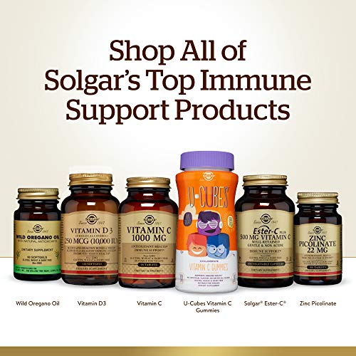 Solgar Ester-C Plus 1000 mg Vitamin C (Ascorbate Complex), 90 Tablets - Gentle On The Stomach & Non Acidic - Antioxidant & Immune System Support - Non GMO, Vegan, Gluten Free, Kosher - 90 Servings