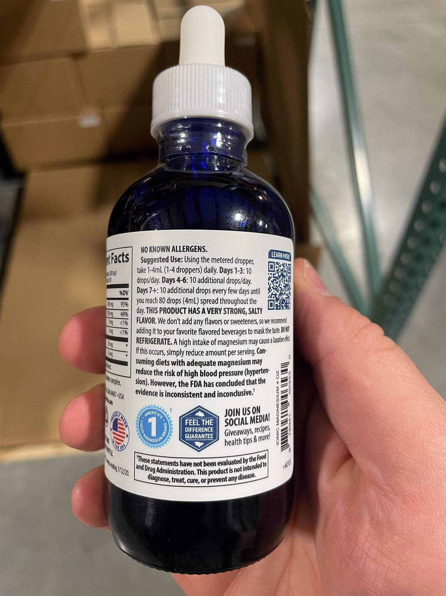 Trace Minerals | Liquid Ionic Magnesium 400 mg | Helps Maintain Essential Body Functions | 4 fl oz (32 Servings)