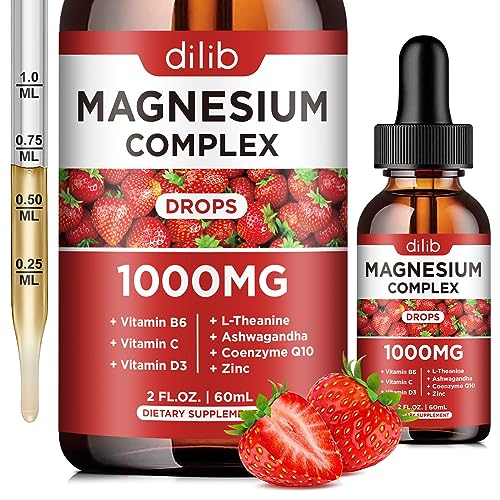 Triple Magnesium Complex Supplement, Magnesium Glycinate, Blend, Citrate Liquid Drops 1000mg with Ashwagandha, CoQ10, Vitamin B6, C, D, Zinc -Support Calm Stress Relief, Bone, Muscle, Mood Vegan in Pakistan Triple Magnesium Complex Supplement, Magnesium Glycinate, Blend, Citrate Liquid Drops 1000mg with Ashwagandha, CoQ10, Vitamin B6, C, D, Zinc -Support Calm Stress Relief, Bone, Muscle, Mood Vegan in Pakistan