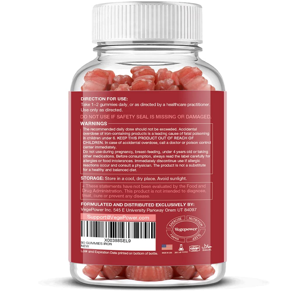 Vegan Iron Gummies Supplement - with Vitamin C, A, B-Complex, Supplement in Pakistan
