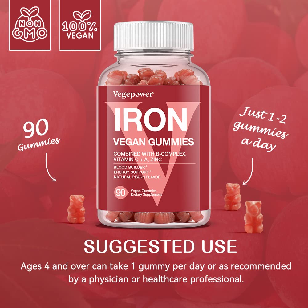 Vegan Iron Gummies Supplement - with Vitamin C, A, B-Complex, Supplement in Pakistan