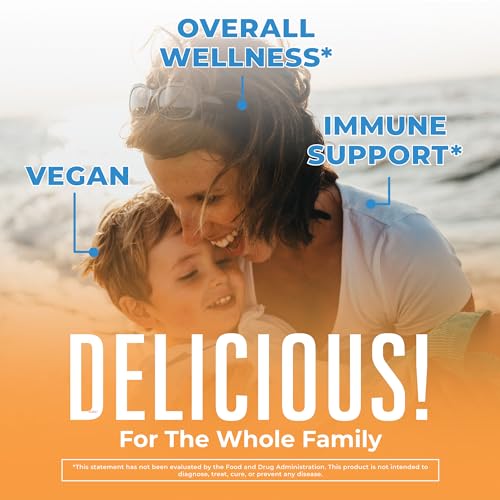 Vegan Vitamin C Gummies by MaryRuth's | 2 Month Supply | Immune Support Supplement | Adults & Kids Vitamin C | Chewable Vitamin C Gummy Vitamins | Non GMO | Pectin Based | 60 Count
