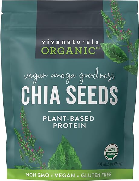 Viva Naturals Organic Chia Seeds - Plant-Base in Pakistan