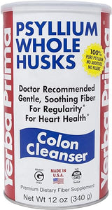 Yerba Prima Psyllium Husk, 12 Ounce - Fiber Supplement, Vegan, No Sugar or Artificial Sweeteners, Non GMO, Gluten Free in Pakistan