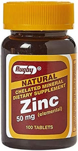 ZINC CHELATED 50MG TAB ZINC GLUCONATE-50 MG White 100 Tablets UPC 005366671017 in Pakistan