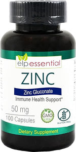 Zinc 50mg, Immune Support & Antioxidant Supplement 100 Capsules - Gluten Free and Non-GMO in Pakistan
