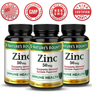Zinc 50mg, Immune Support & Antioxidant Supplement,  Supplement To Enhance Sperm Motility & Increase Count & Ejaculation