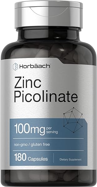 Zinc Picolinate 100mg | 180 Capsules | High P in Pakistan