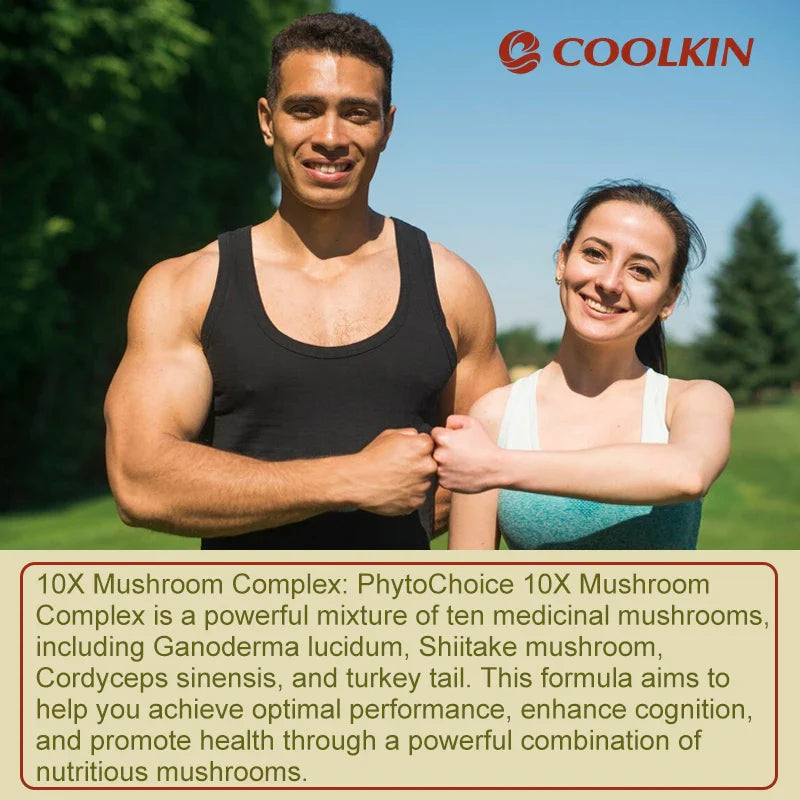 10 Mushroom Complex - Enhance Brain Memory and Concentration, Keep The Mind Clear and Relieve Stress