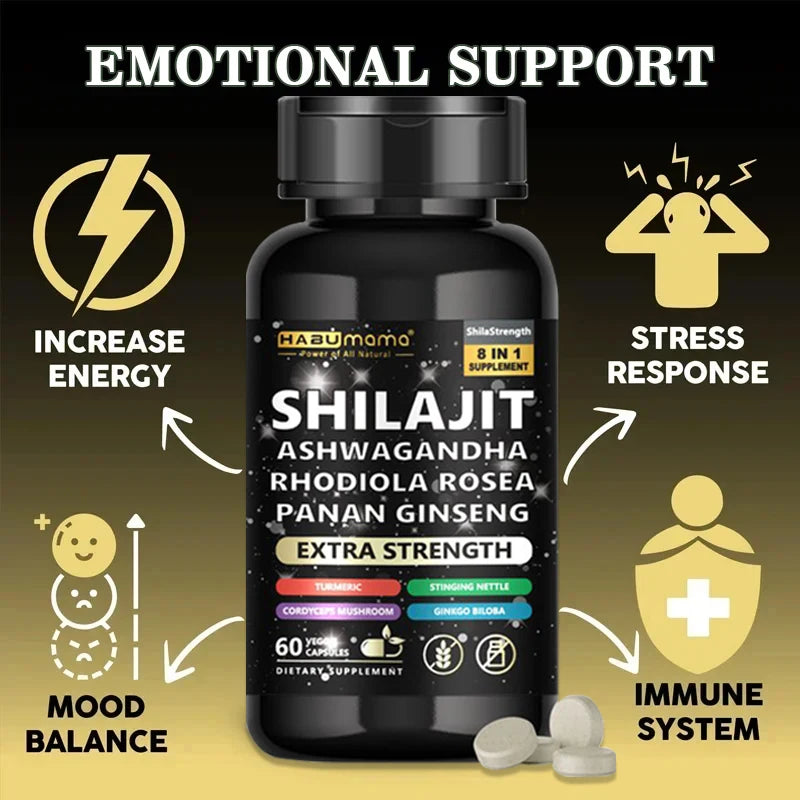 100% High Purity Shilajit Mineral Supplements