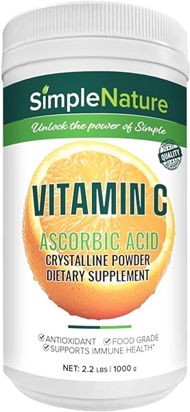 100% Pure Vitamin C Powder - 2.2 lbs - Food Grade Ascorbic Acid Supplement for Antioxidant, Immune Boost, Skin, Joints, & Overall Health in Pakistan in Pakistan