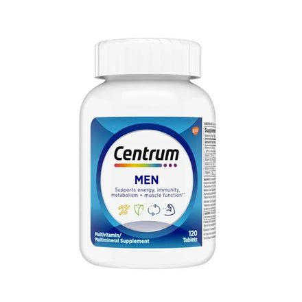 120 capsules Centrum 120 capsules, men's vitamin mineral B dietary supplement with lycopene