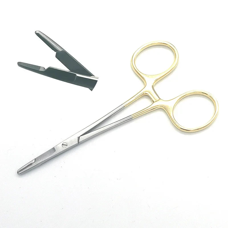12.5cm 14cm German Reusable TC Olsen-Hegar Needle Holder Suture Scissors Veterinary Orthopedic Implants Fishing Forceps Surgical