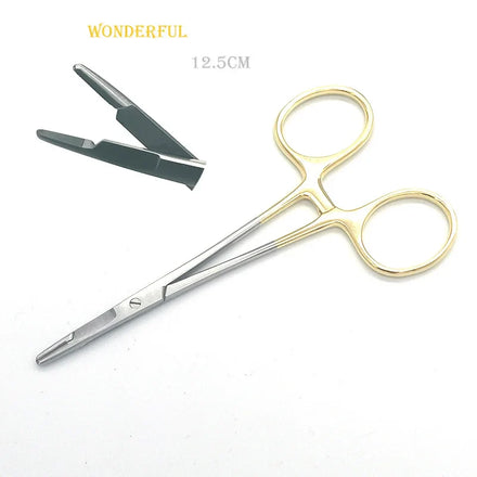 12.5cm 14cm German Reusable TC Olsen-Hegar Needle Holder Suture Scissors Veterinary Orthopedic Implants Fishing Forceps Surgical