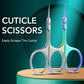 1Pcs Cuticle Scissors Manicure Nail Tools Stainless Curved Blade Eyebrow Eyelash Dry Skin Multi-purpose Small Scissors