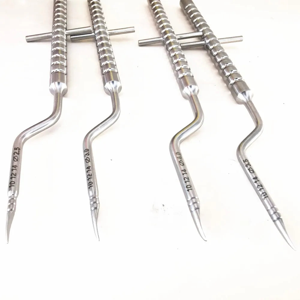 1Set Dental implant bone Compression Osteotome Instruments Dental tooth extraction tool maxillary Sinus Lift Bended Tips
