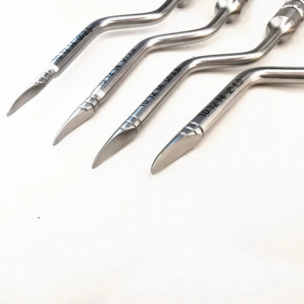 1Set Dental implant bone Compression Osteotome Instruments Dental tooth extraction tool maxillary Sinus Lift Bended Tips