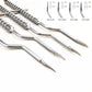 1Set Dental implant bone Compression Osteotome Instruments Dental tooth extraction tool maxillary Sinus Lift Bended Tips