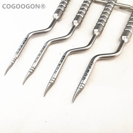 1Set Dental implant bone Compression Osteotome Instruments Dental tooth extraction tool maxillary Sinus Lift Bended Tips