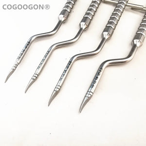 1Set Dental implant bone Compression Osteotome Instruments Dental tooth extraction tool maxillary Sinus Lift Bended Tips