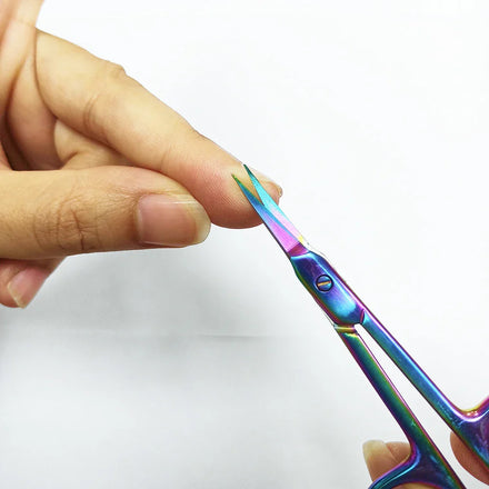 1pc Cuticle Scissors Extra Fine for Manicure and Pedicure Curved Blade Nail Scissors Cuticles Professional Small Scissors