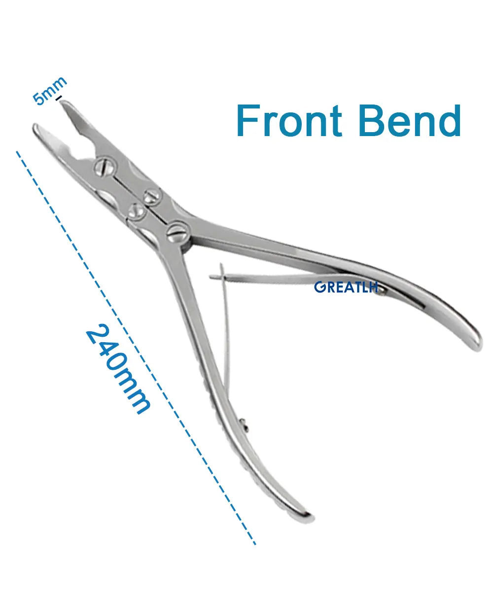 1pcs Stainless Steel Double Joint Rongeur Straight Bone Rongeur Orthopedic Surgical Instrument  24cm/20cm pet