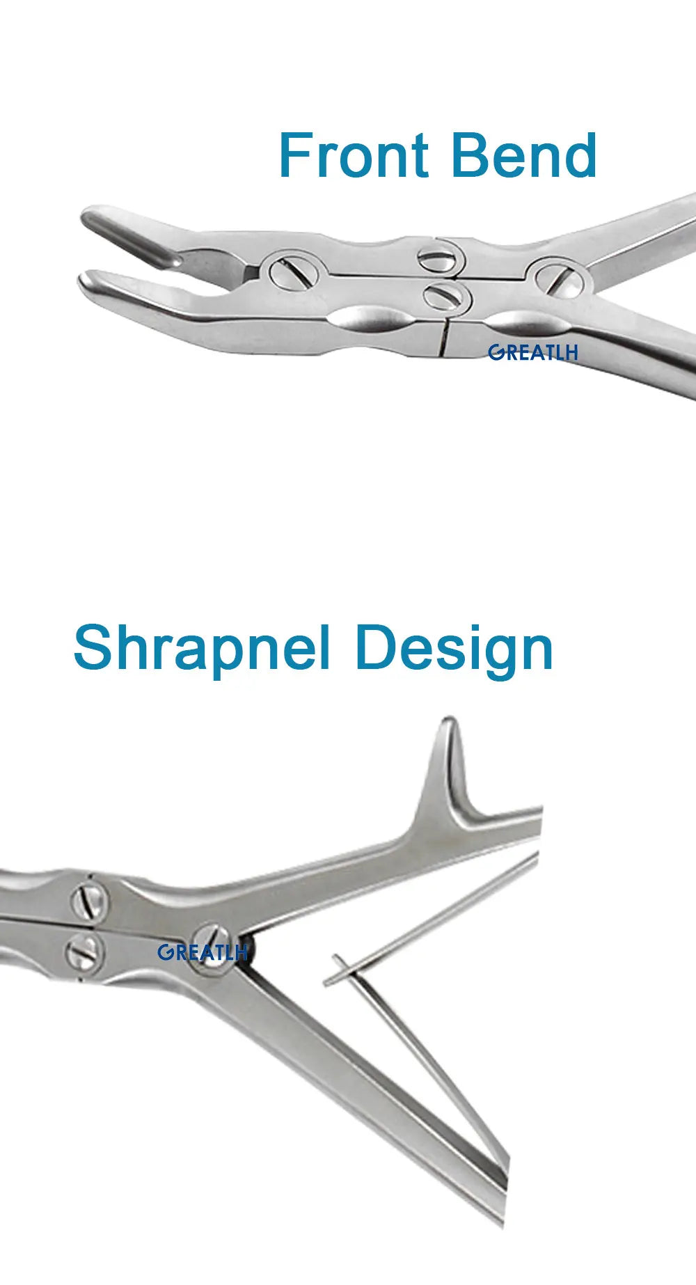 1pcs Stainless Steel Double Joint Rongeur Straight Bone Rongeur Orthopedic Surgical Instrument  24cm/20cm pet