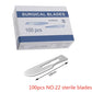 20-100pcs Carbon Steel Surgical Blades for DIY Cutting Phone Repair Carving Animal Eyebrow Grooming Maintenance Scalpel Knife