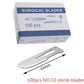 20-100pcs Carbon Steel Surgical Blades for DIY Cutting Phone Repair Carving Animal Eyebrow Grooming Maintenance Scalpel Knife