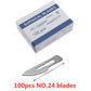 20-100pcs NO.20-NO.25 Sterile Medical Surgical Blades for Cutting Phone PCB Repair DIY Carving Animal Eyebrow Scalpel Knife