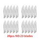 20-100pcs NO.20-NO.25 Sterile Medical Surgical Blades for Cutting Phone PCB Repair DIY Carving Animal Eyebrow Scalpel Knife