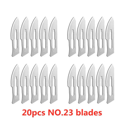 20-100pcs NO.20-NO.25 Sterile Medical Surgical Blades for Cutting Phone PCB Repair DIY Carving Animal Eyebrow Scalpel Knife