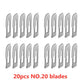 20-100pcs NO.20-NO.25 Sterile Medical Surgical Blades for Cutting Phone PCB Repair DIY Carving Animal Eyebrow Scalpel Knife