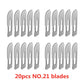 20-100pcs NO.20-NO.25 Sterile Medical Surgical Blades for Cutting Phone PCB Repair DIY Carving Animal Eyebrow Scalpel Knife