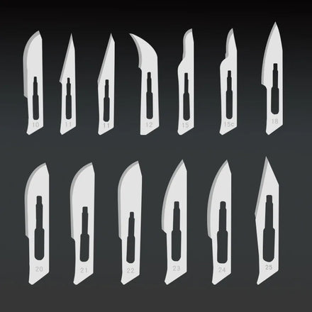 20-100pcs Sterile Carbon Steel Surgical Blades Scalpel Knife for DIY Cutting Phone Repair Carving Animal Grooming Maintenance