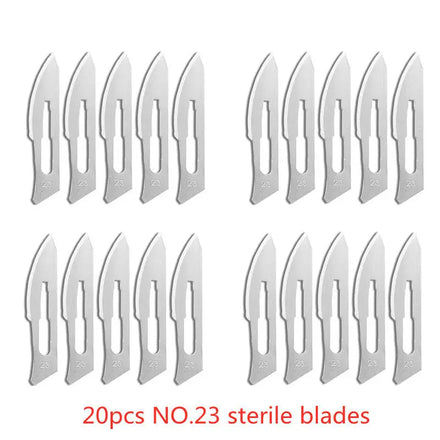 20-100pcs Sterile Carbon Steel Surgical Blades Scalpel Knife for DIY Cutting Phone Repair Carving Animal Grooming Maintenance