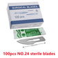 20-100pcs Sterile Carbon Steel Surgical Blades Scalpel Knife for DIY Cutting Phone Repair Carving Animal Grooming Maintenance