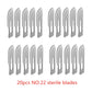 20-100pcs Sterile Carbon Steel Surgical Blades Scalpel Knife for DIY Cutting Phone Repair Carving Animal Grooming Maintenance